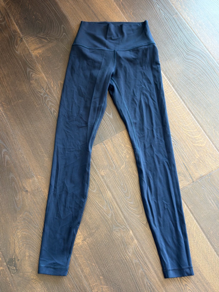 High-Waist Navy Leggings